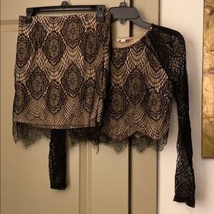 FAKE For Love & Lemons Top L Skirt M